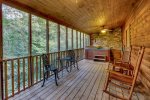 Screened in Porch with Seating 